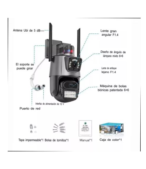 Camara De Seguridad impermeable WiFi